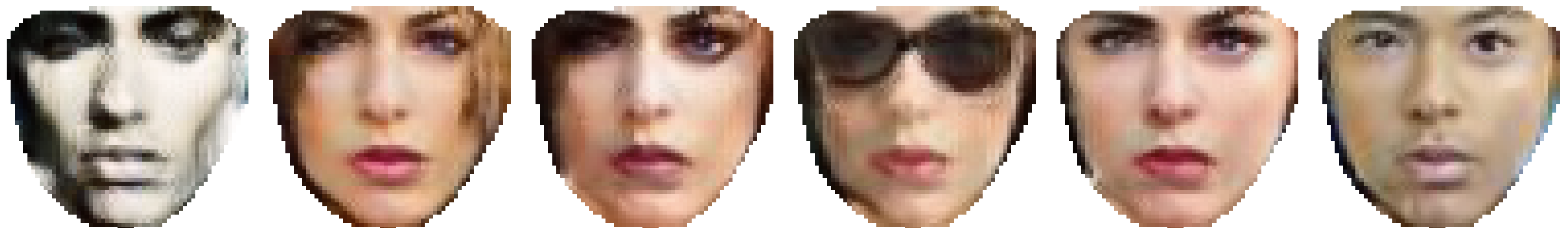 Different generated appearances sharing the same facial geometry